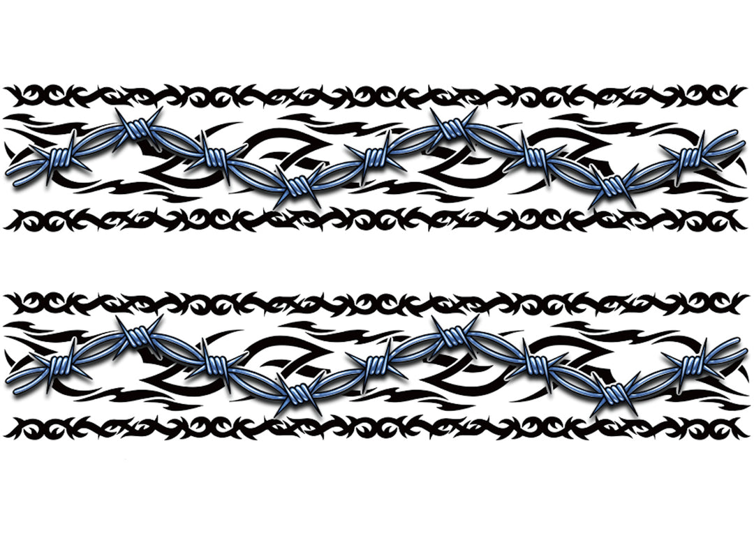 Bad Boy Band Tattoo Band - barbed wire boy old school tattoo arm band temporary tattoo band traditional tribal full sleeve temporary tattoo for kids
