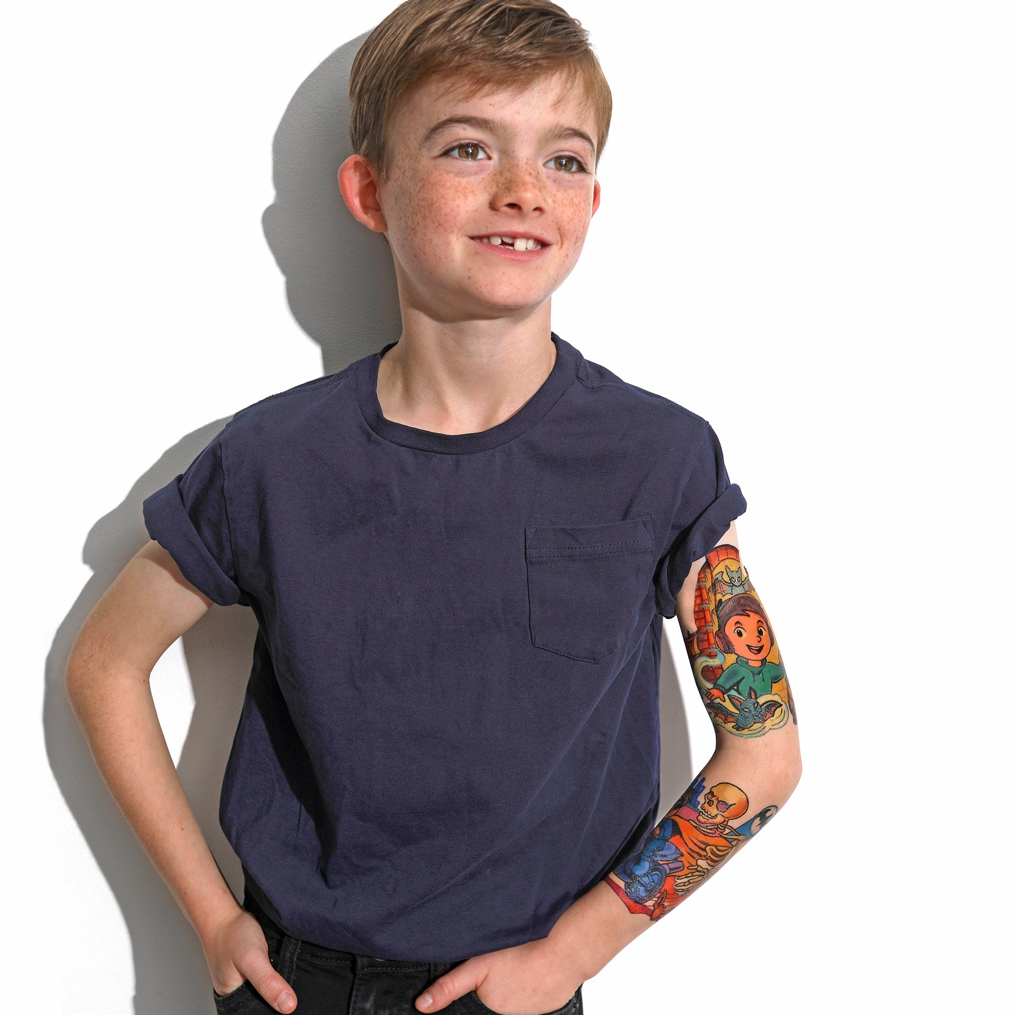 Bat Ray Full Sleeve Tattoo - batboy batman boy full sleeve marvel superhero temporary tattoo full sleeve temporary tattoo for kids