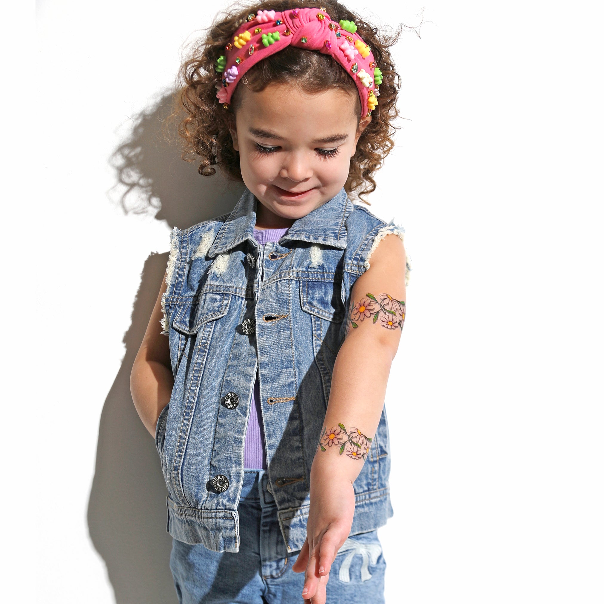 Daisy Chain Tattoo Band - full sleeve temporary tattoo for kids