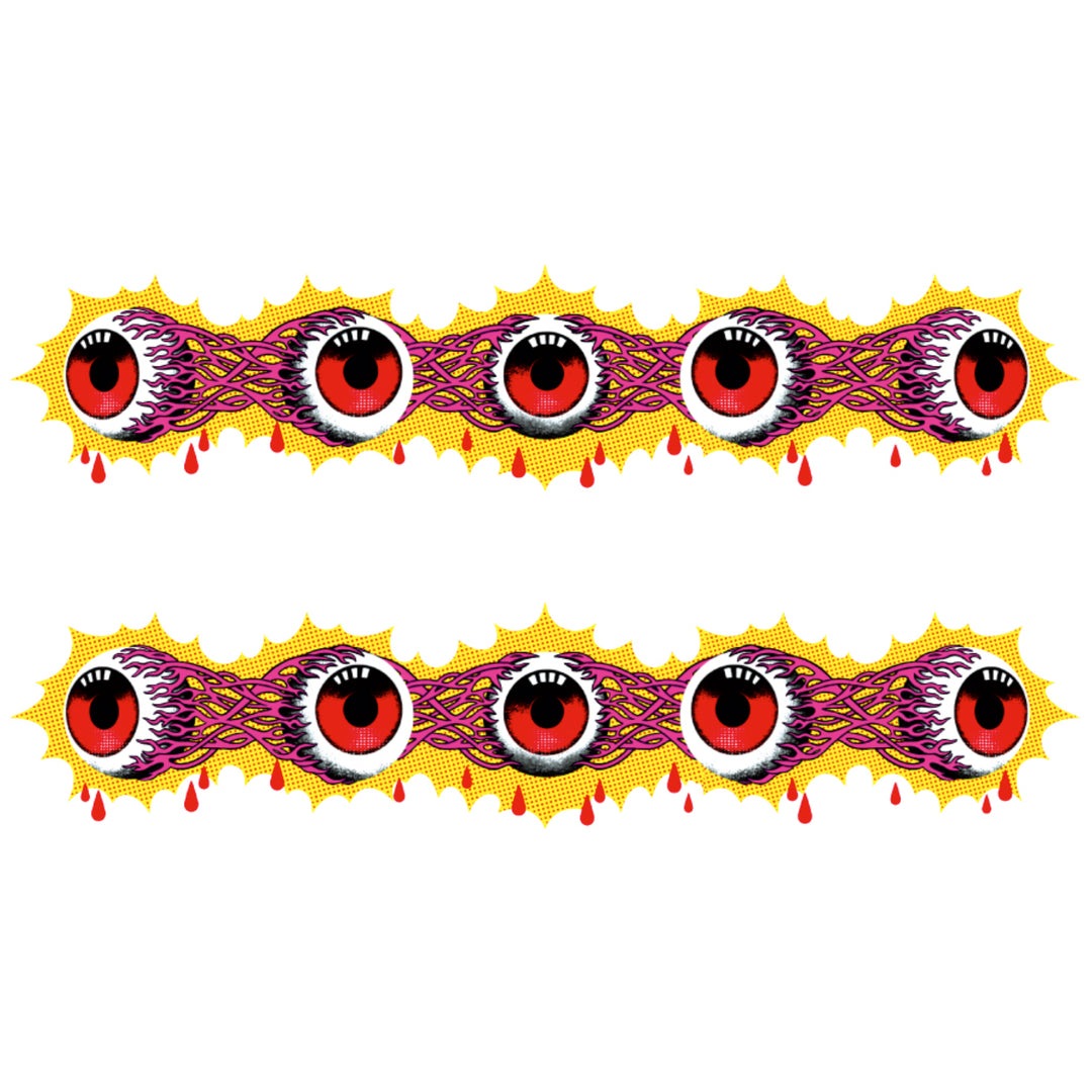 Eye-Scream Tattoo Band - band eyeballs Halloween scary temporary tattoo band full sleeve temporary tattoo for kids