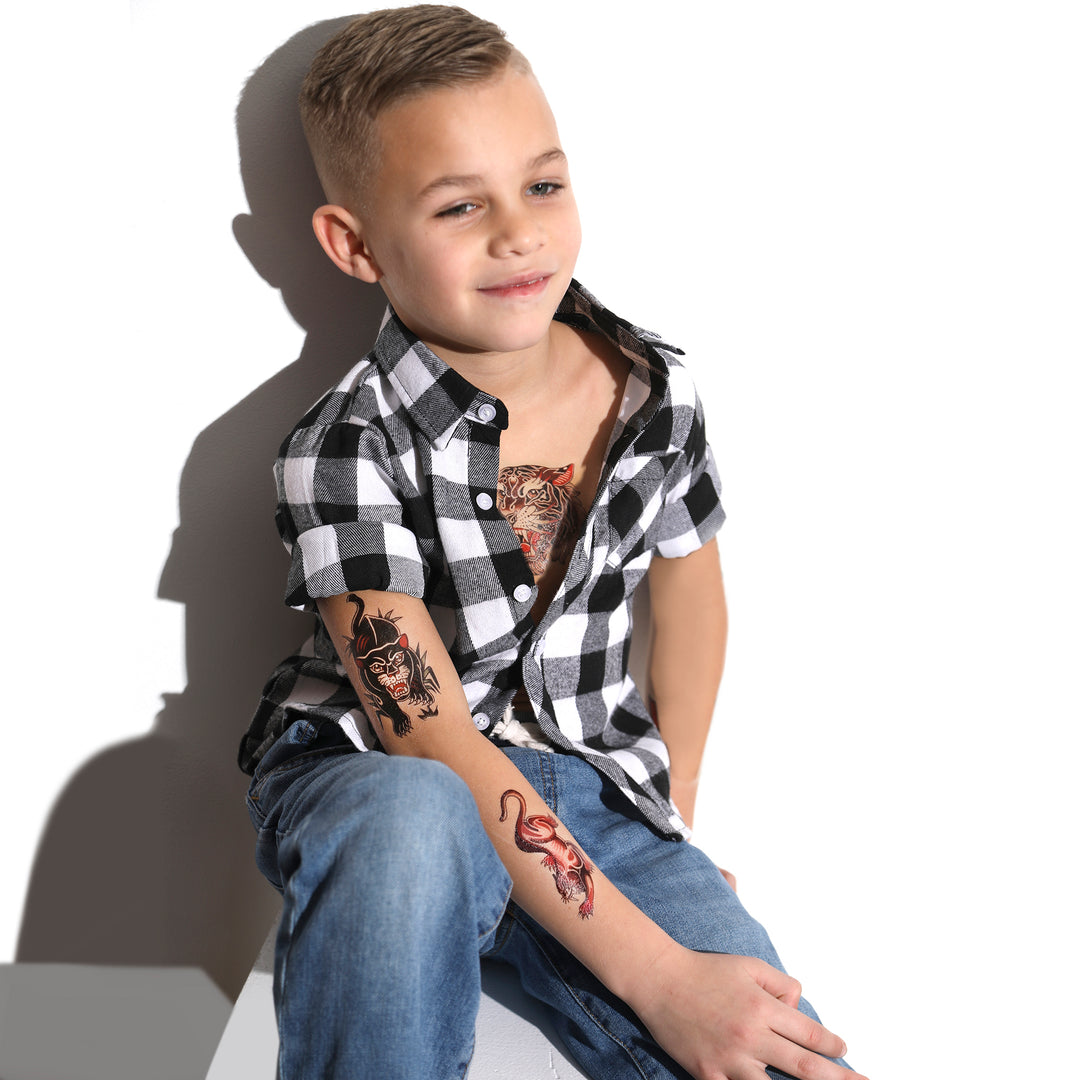 Fire & Fury Traditional Tattoo Bundle - bundle discount kids sleeves traditional full sleeve temporary tattoo for kids