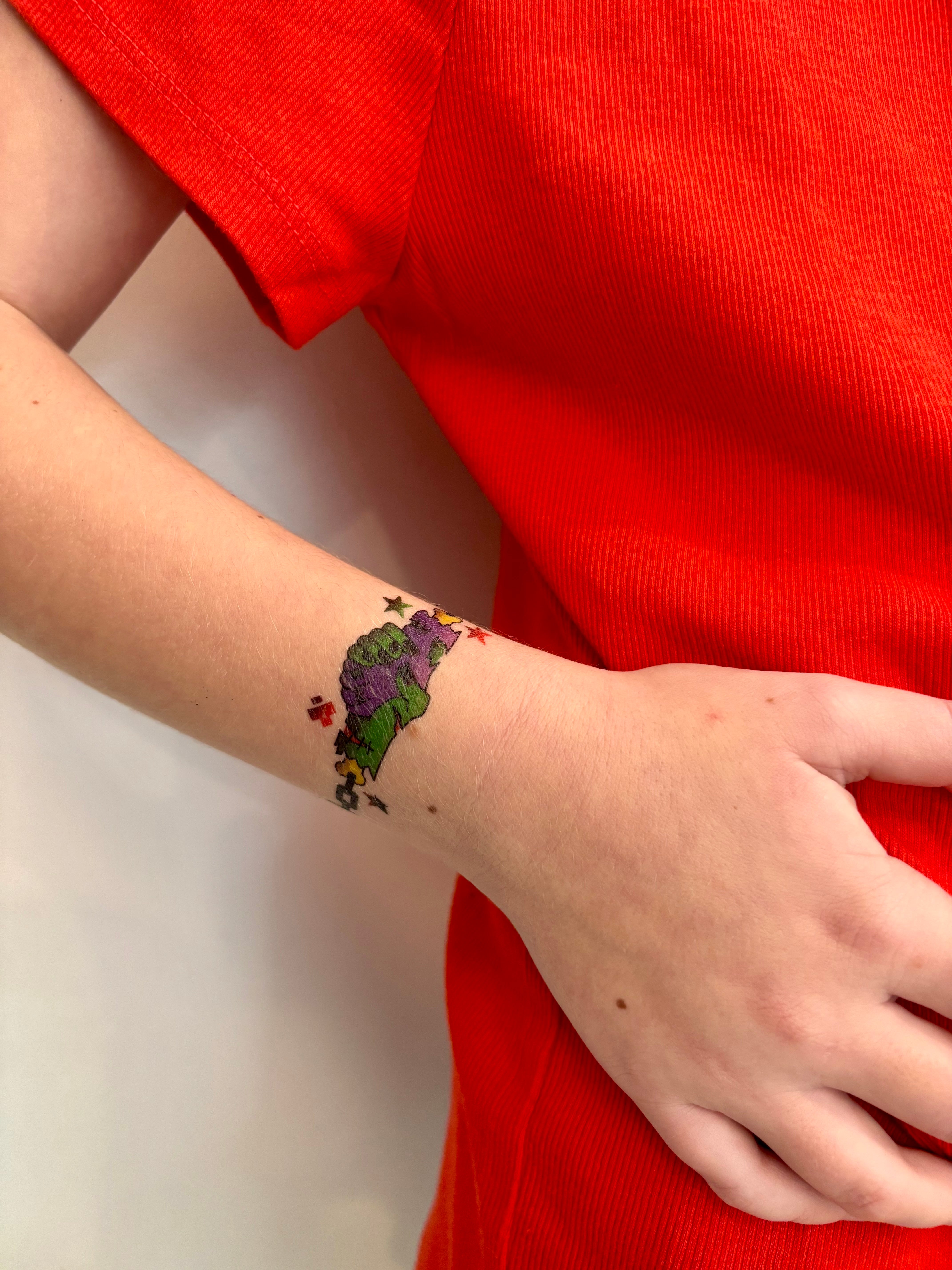 Graveyard Grip Tattoo Band - band Frankenstein Halloween monster temporary tattoo band full sleeve temporary tattoo for kids