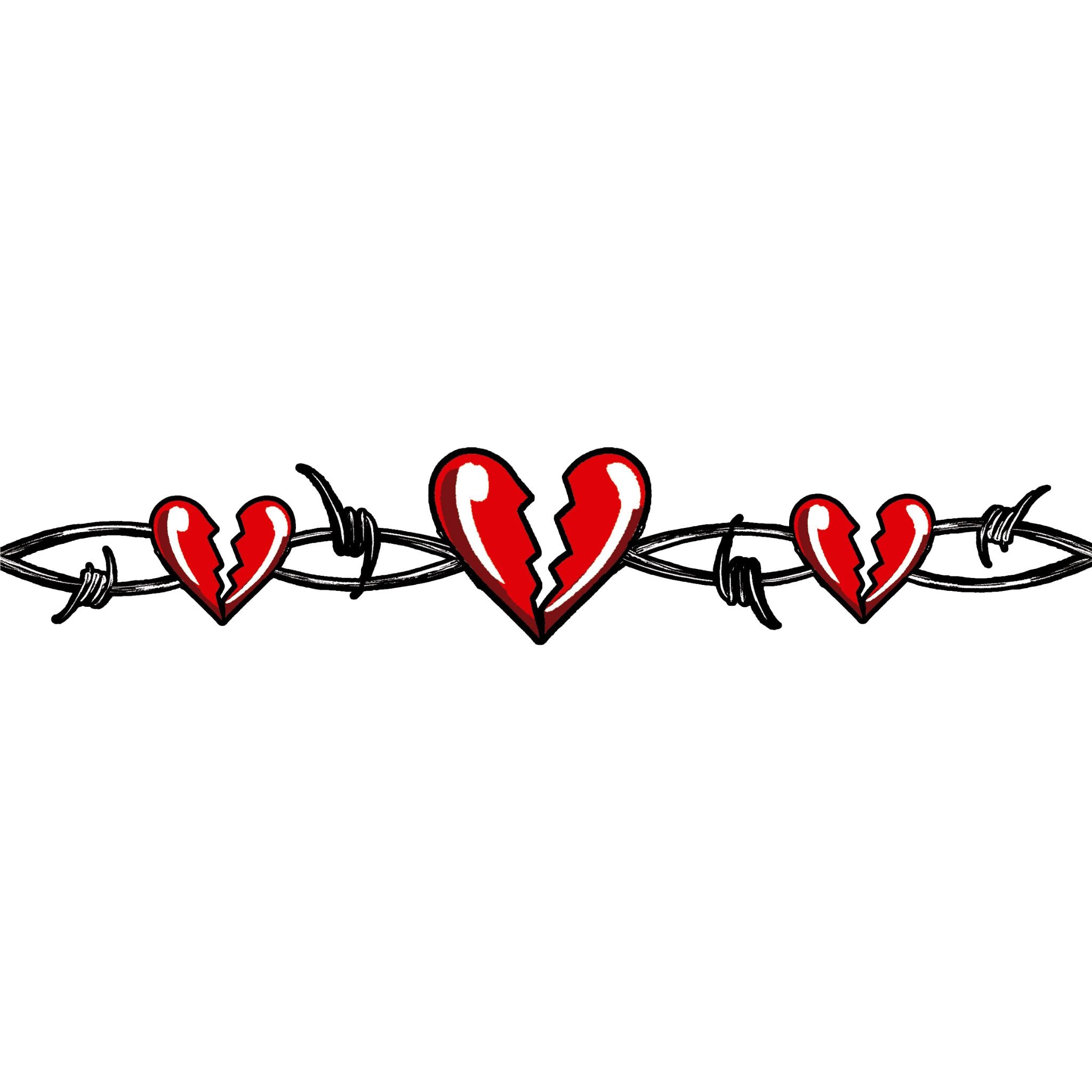Heartbreaker - Temporary Kids Tattoo Band - band full sleeve temporary tattoo for kids