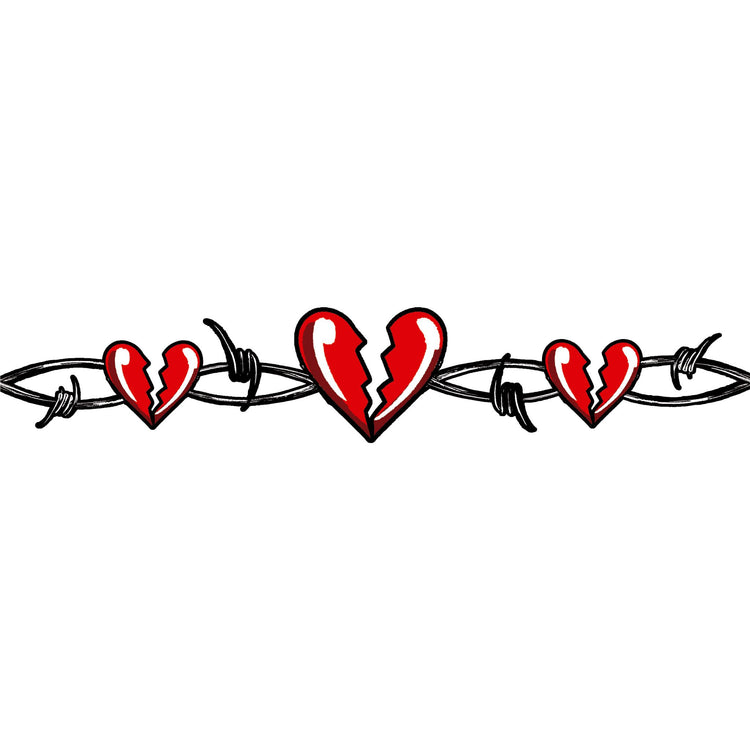 Heartbreaker - Temporary Kids Tattoo Band - band full sleeve temporary tattoo for kids