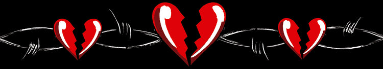 Heartbreaker - band barbed wire boy heartbreaker Hearts temporary tattoo band Valentine Valentine tattoo band valentine's day full sleeve temporary tattoo for kids