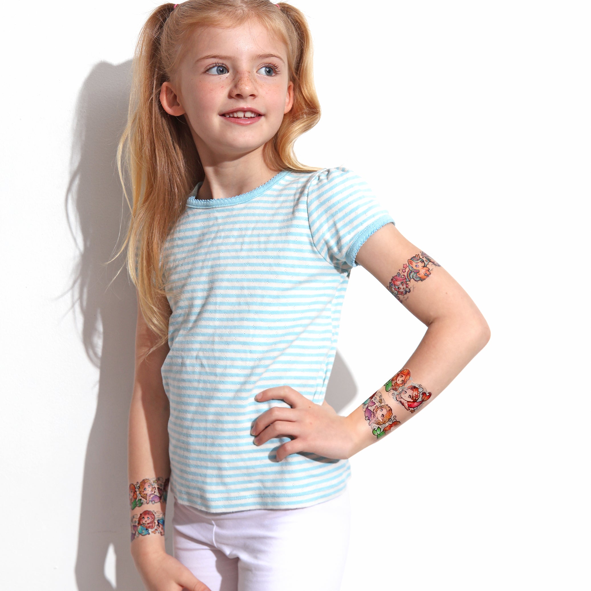 Little Unicorns + Little Mermaids Tattoo Band Bundle - Temporary Kids Tattoo Band - arm band armband tattoo band little mermaid Mermaid mermaids tattoo arm band temporary tattoo band unicorn Unicorns full sleeve temporary tattoo for kids