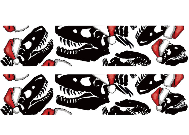 Santa Saurus Tattoo Band - band boy Christmas dino dinos dinosaur dinosaurs fossils holiday Santa Santa Claus Santa Clause santa hat temporary tattoo temporary tattoo band full sleeve temporary tattoo for kids