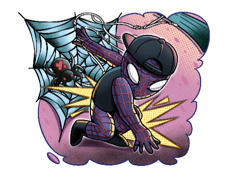 Spider Ray Half Sleeve