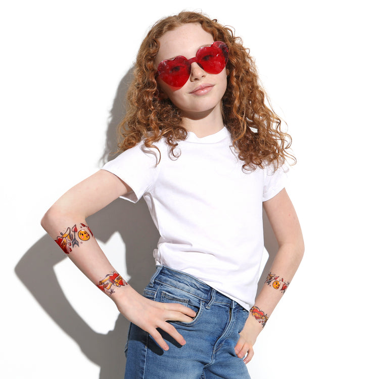 Sweetheart Tattoo Band - arm band band conversation hearts Heart Hearts temporary tattoo tony ray Valentine valentine's day Valentine's gift for kids wrist band full sleeve temporary tattoo for kids