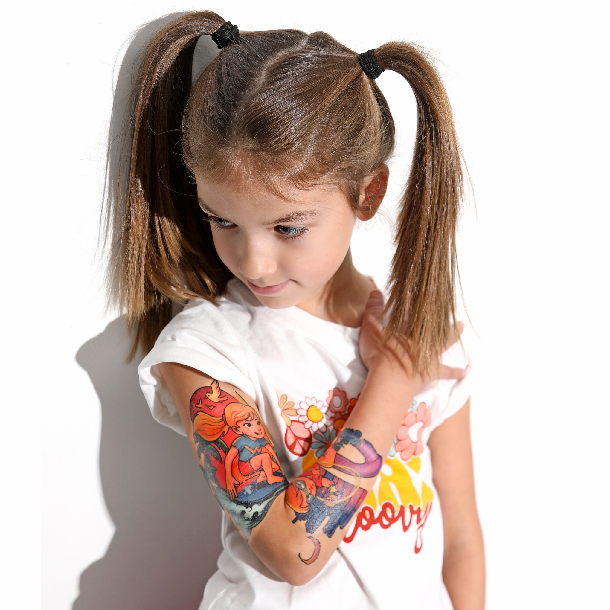 Wonder Rae Full Sleeve Tattoo - california fantasy full sleeve super hero super kid surfer temporary tattoo wonder girl wonder kid wonder woman full sleeve temporary tattoo for kids