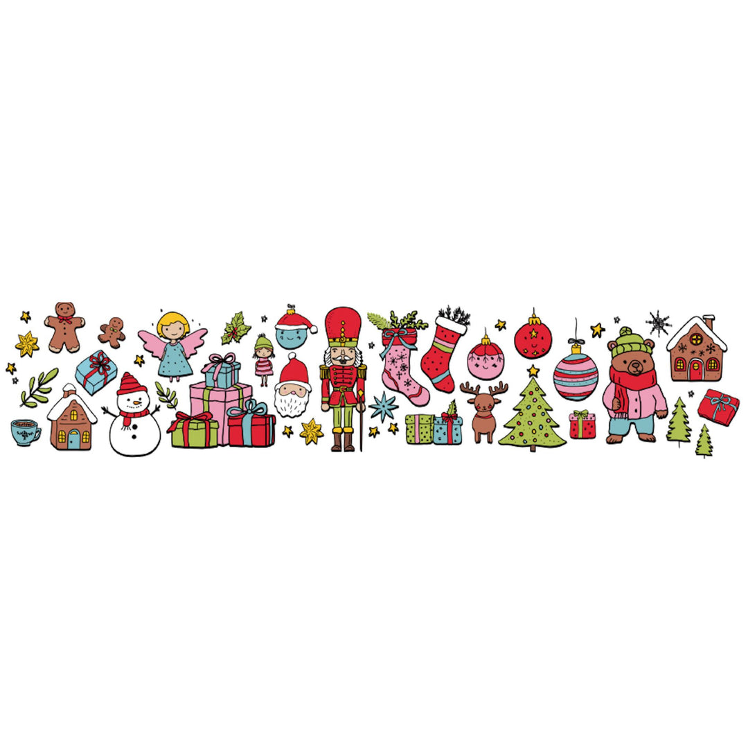 Crazy 4 Christmas Temporary Kids Tattoo Band - band full sleeve temporary tattoo for kids