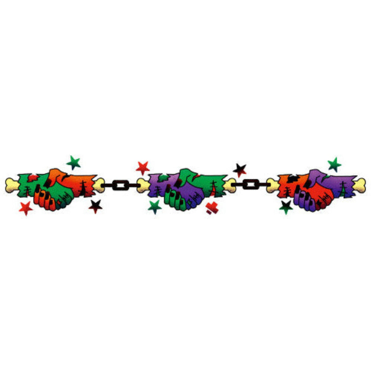 Graveyard Grip - Temporary Kids Tattoo Band - band full sleeve temporary tattoo for kids