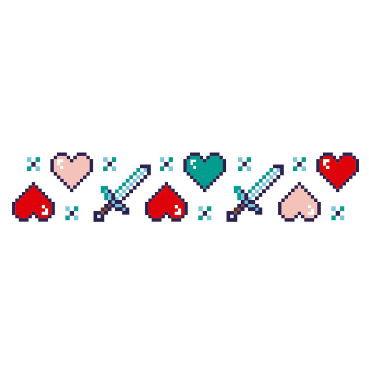 Heartcraft- Temporary Kids Tattoo Band - band full sleeve temporary tattoo for kids