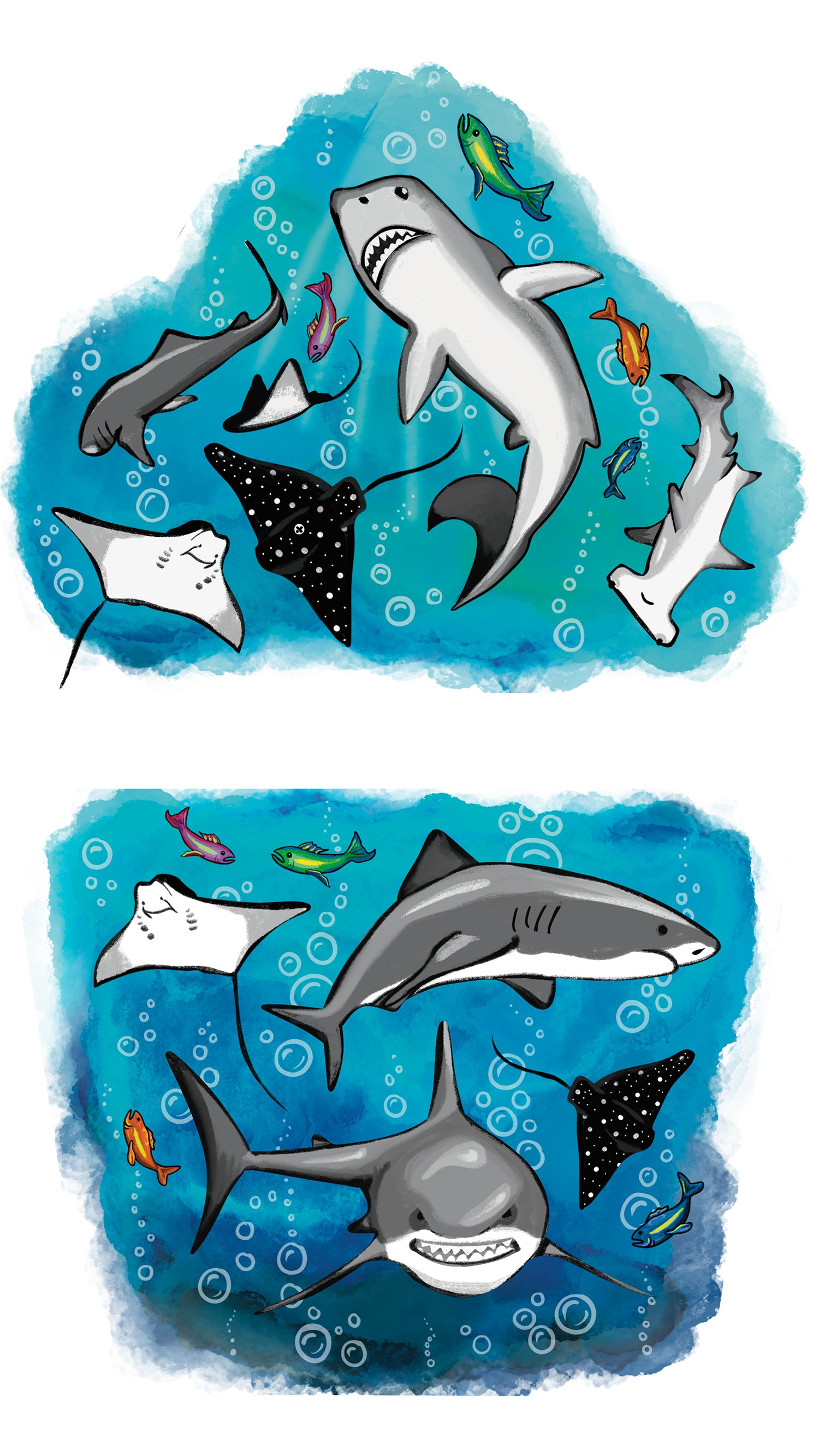 Sea You This Summer - full sleeve Mermaid mermaids shark summer temporary tattoo tony ray full sleeve temporary tattoo for kids