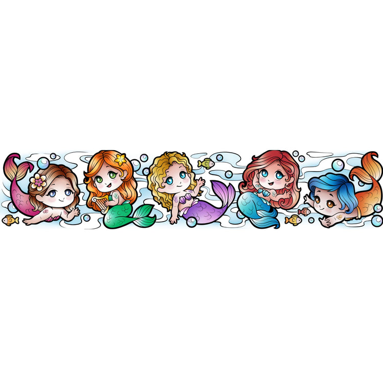 Little Mermaids - Temporary Kids Tattoo Band - band full sleeve temporary tattoo for kids