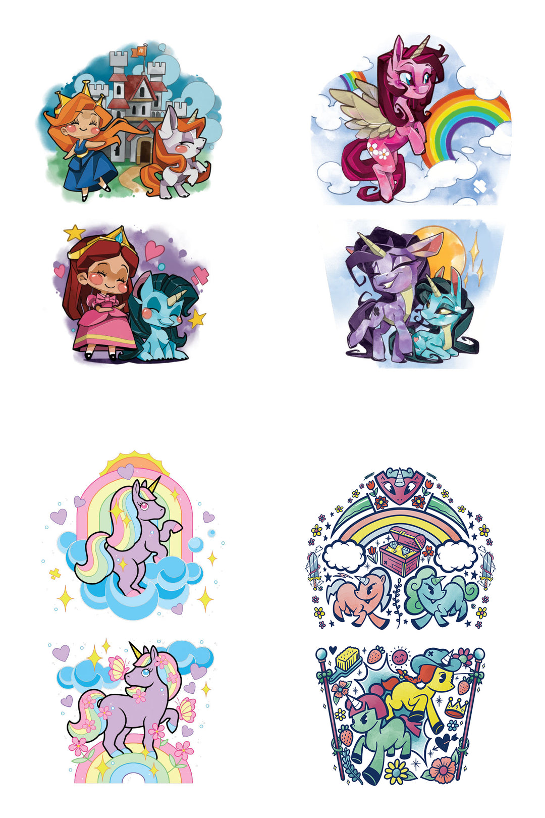 Never Enuff Unicorns Bundle Full Sleeve Tattoos - bundle fantasy full sleeve girl girls Girly Designs Pegasus Pony princess Rainbow Rainbows Uncl Paul unicorn Unicorns full sleeve temporary tattoo for kids