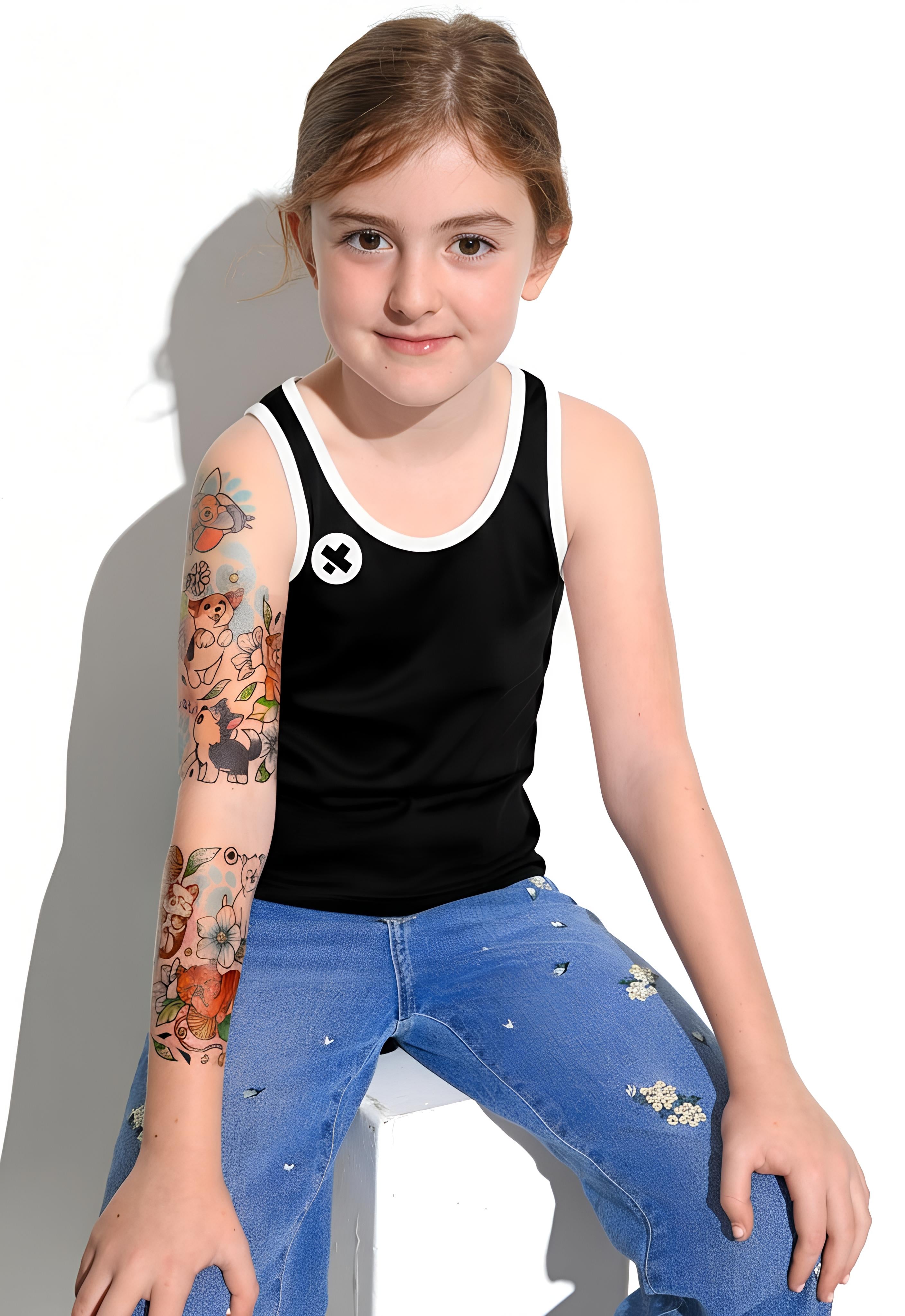 Fresh Ink Ringer Tank - full sleeve gear ringer tank tank top tony ray tattoo full sleeve temporary tattoo for kids