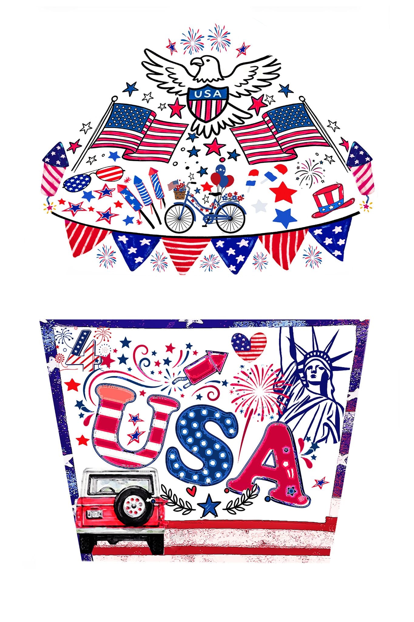 Stars and Stripes Full Sleeve Tattoo - Temporary Kids Tattoo Sleeve - America American Eagle Americana Bald Eagle Eagle Fireworkds full sleeve Kids temporary tattoo kids temporary tattoos sleeves tattoo sleeve for kids temporary tattoo temporary tattoo sleeve USA full sleeve temporary tattoo for kids