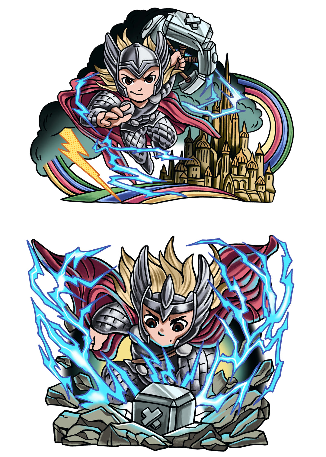 Thor-Ray Full Sleeve Tattoo - full sleeve hero heroes legend marvel pop art super superhero temporary tattoo thor thunder full sleeve temporary tattoo for kids