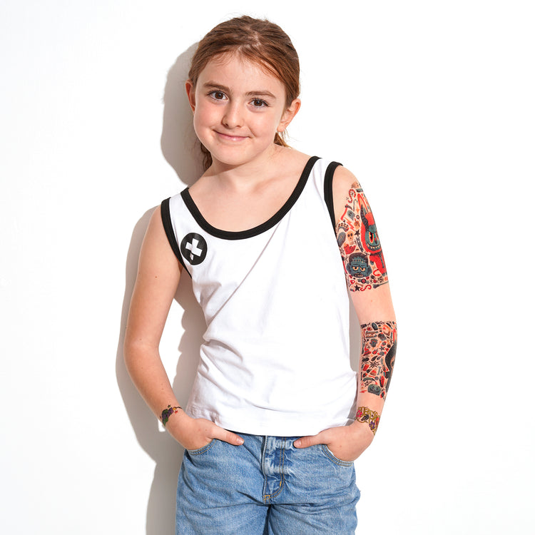 Wicked Cute Full Sleeve Tattoo - full sleeve full sleeve temporary tattoo for kids