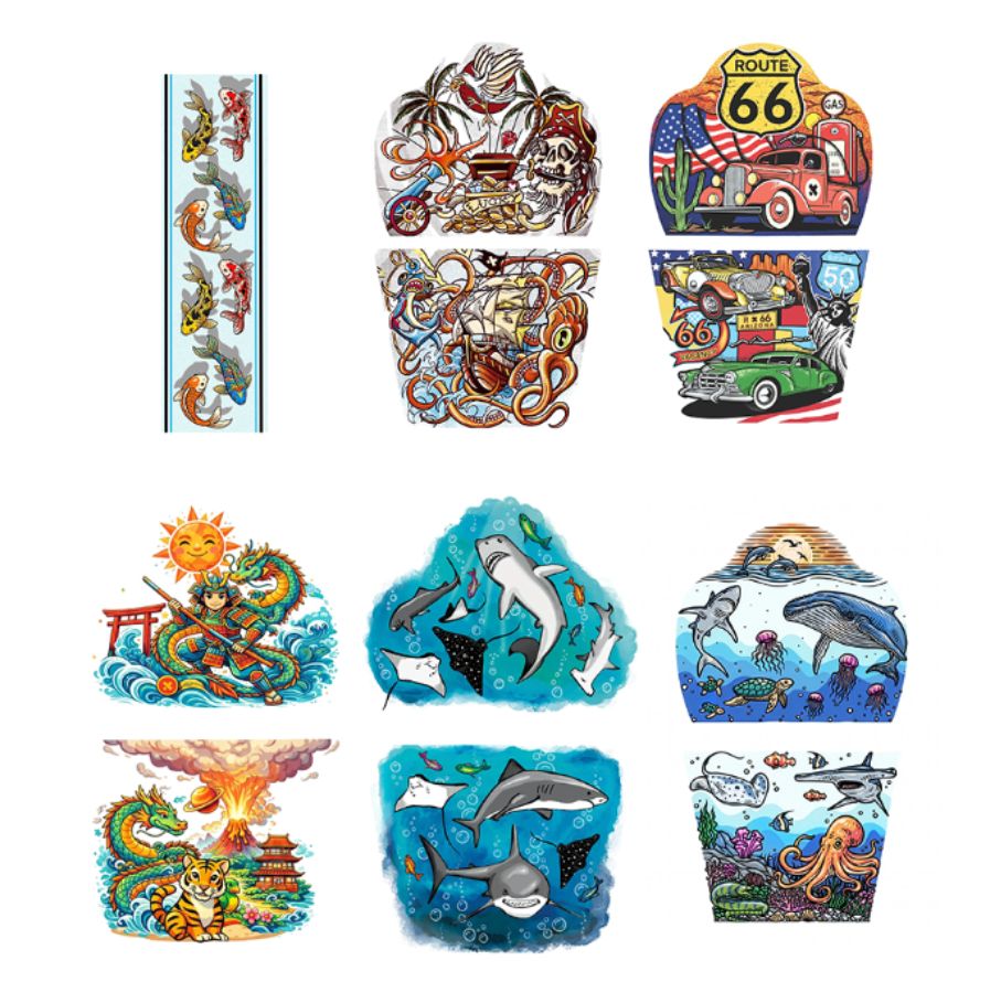 Wild Pack Full Sleeve Tattoos Bundle- Temporary Kids Tattoo Sleeve