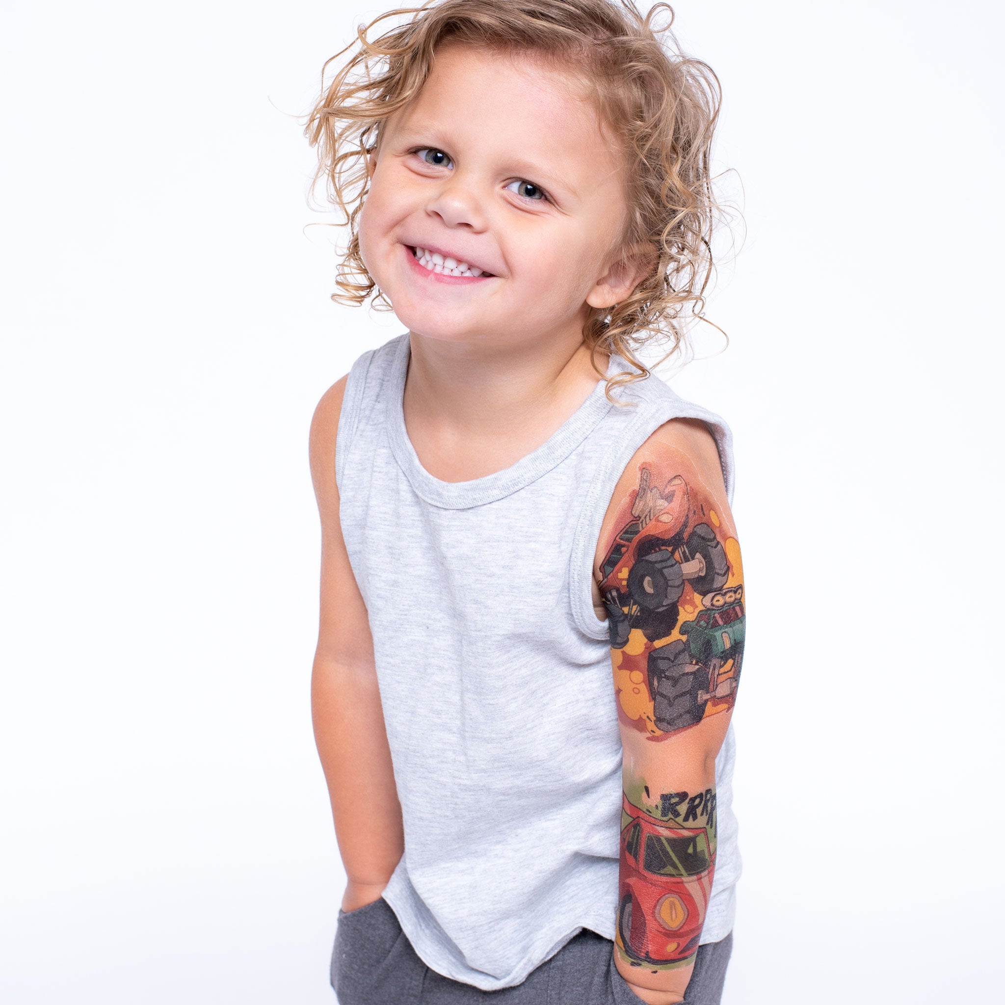 Large Black Totem Full Arm Temporary Arm Tattoo Waterproof Skull Lion Sleeve  Sticker For Boys 5731123 From Nomt, $14.45 | DHgate.Com