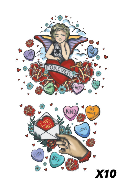 Valentines Tattoo Posters for Sale  Redbubble
