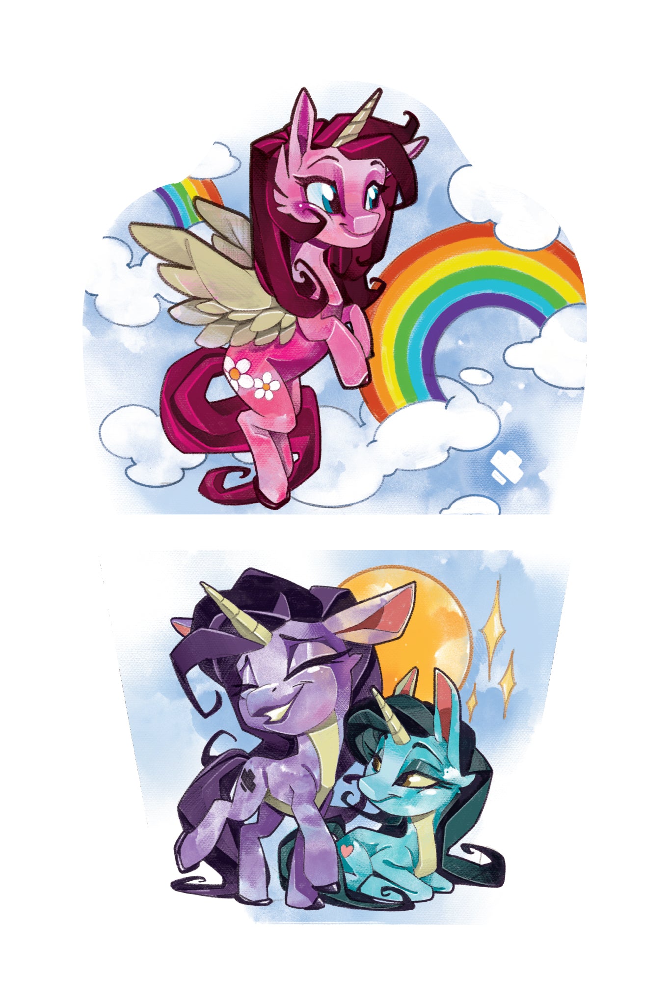 Dreamland Full Sleeve Tattoo - Temporary Kids Tattoo Sleeve - best seller dream full sleeve girl graffiti Horses Live Pegasus Pony Rainbow Rainbows Uncl Paul unicorn Unicorns full sleeve temporary tattoo for kids
