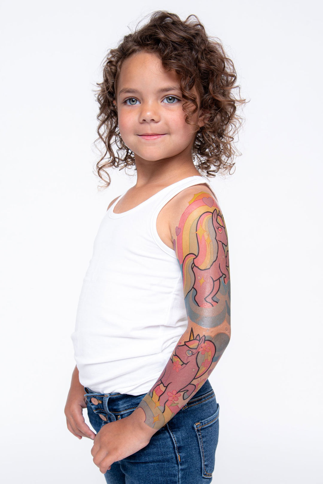 Never Enuff Unicorns Bundle Full Sleeve Tattoos - bundle fantasy full sleeve girl girls Girly Designs Pegasus Pony princess Rainbow Rainbows Uncl Paul unicorn Unicorns full sleeve temporary tattoo for kids